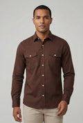 CAMISA MANGA LONGA SLIM FIT SARJA