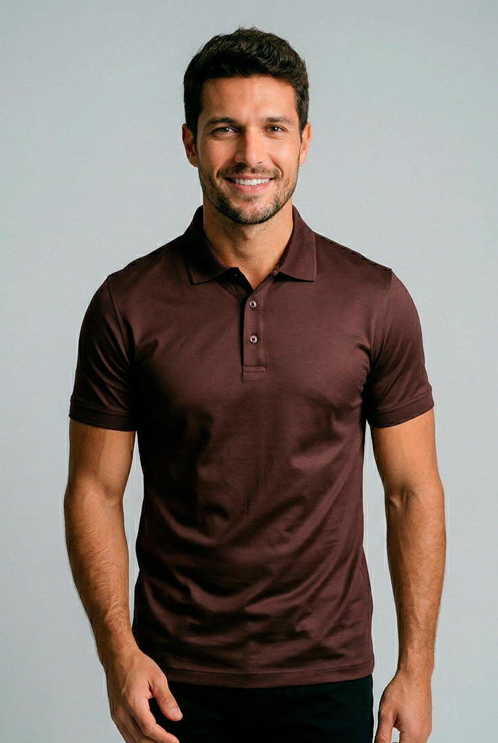 POLO COTTON PIMA COM ELASTANO LISA
