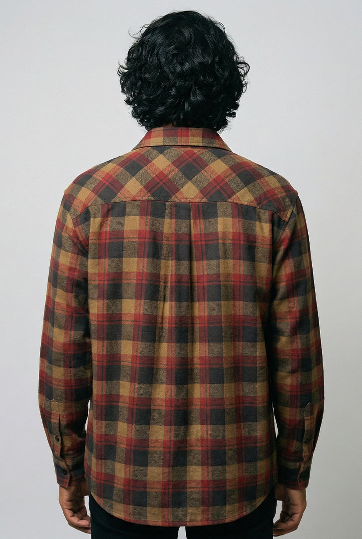 CAMISA XADREZ FLANELA OVERSHIRT MANGA LONGA