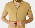 CAMISA GOLA ESPORTE MANGA CURTA TEXTURA