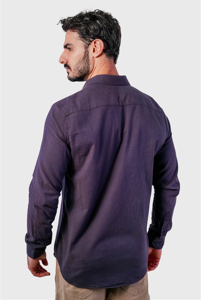CAMISA FLANELA MANGA LONGA SLIM FIT