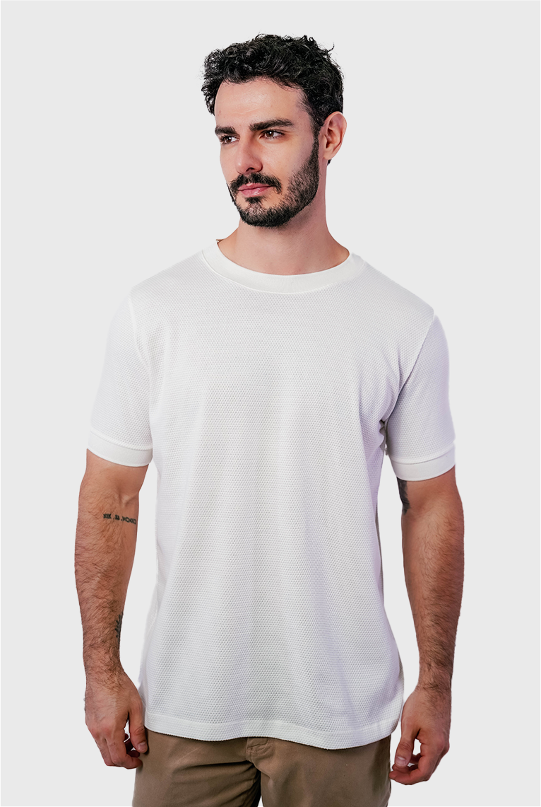 CAMISETA ESTRUTURADA TEXTURA