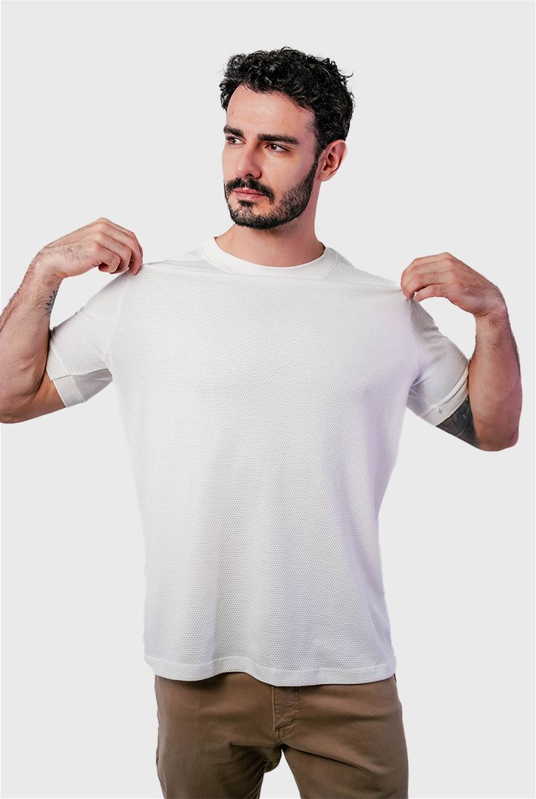 CAMISETA ESTRUTURADA TEXTURA