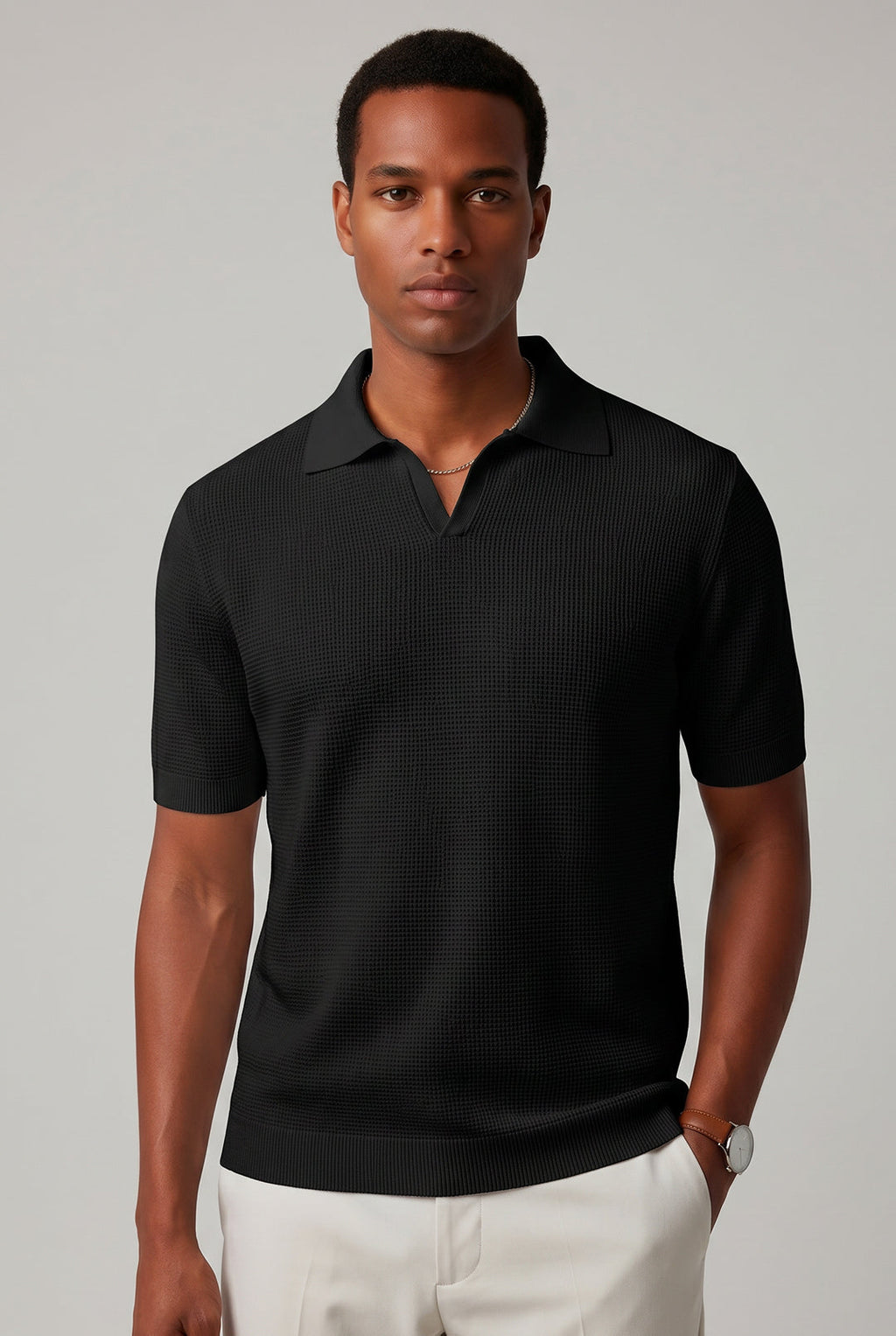 POLO TRICOT V TEXTURA