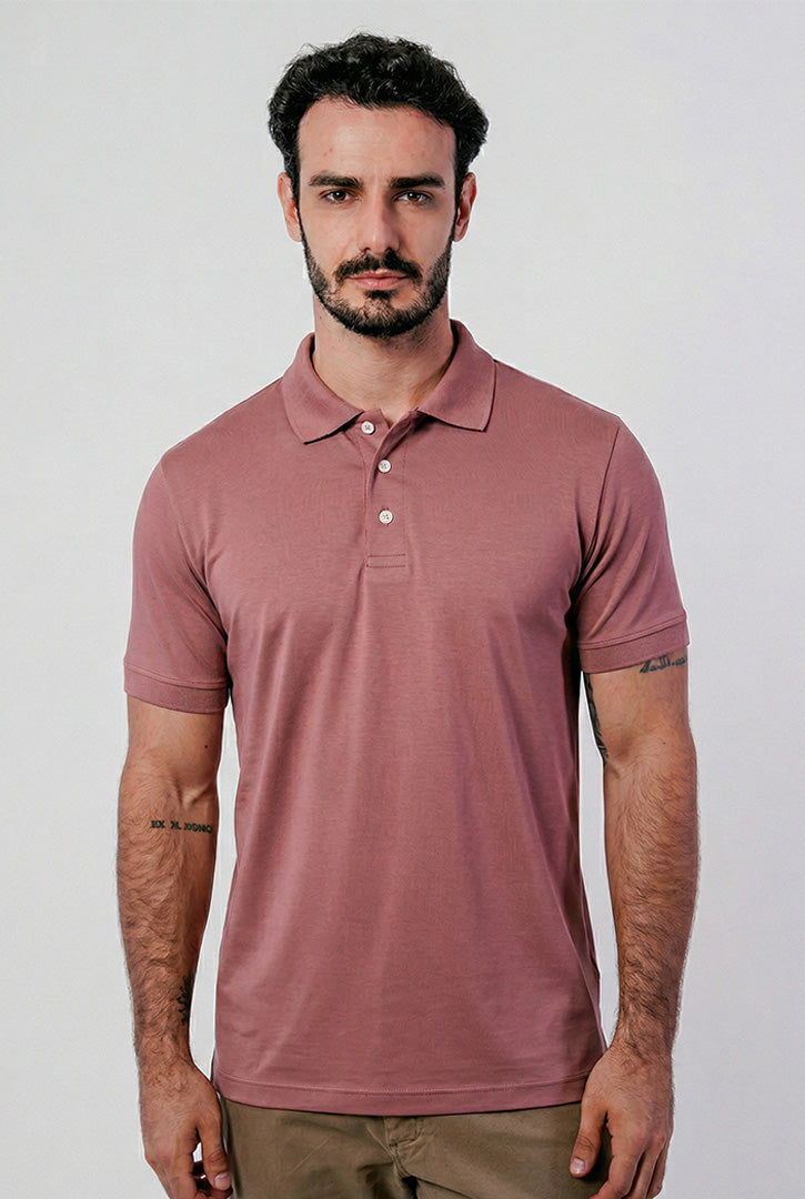 POLO COTTON PIMA COM ELASTANO LISA