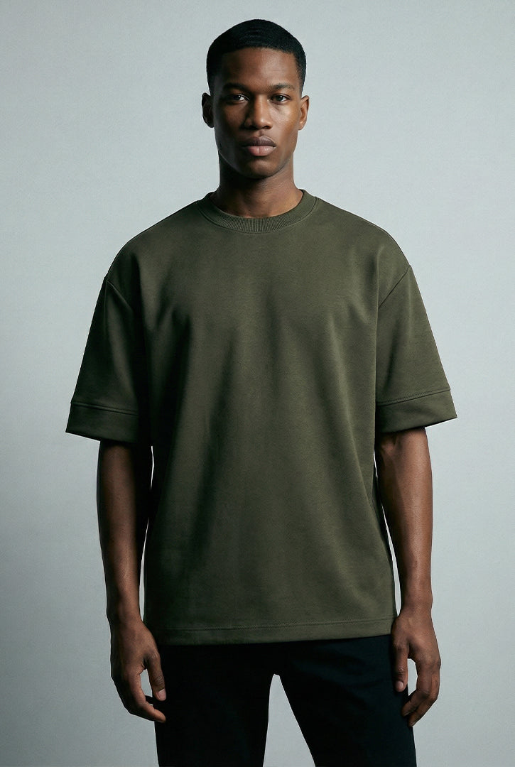 CAMISETA OVERSIZED SUEDINE INTERLOCK PREMIUM