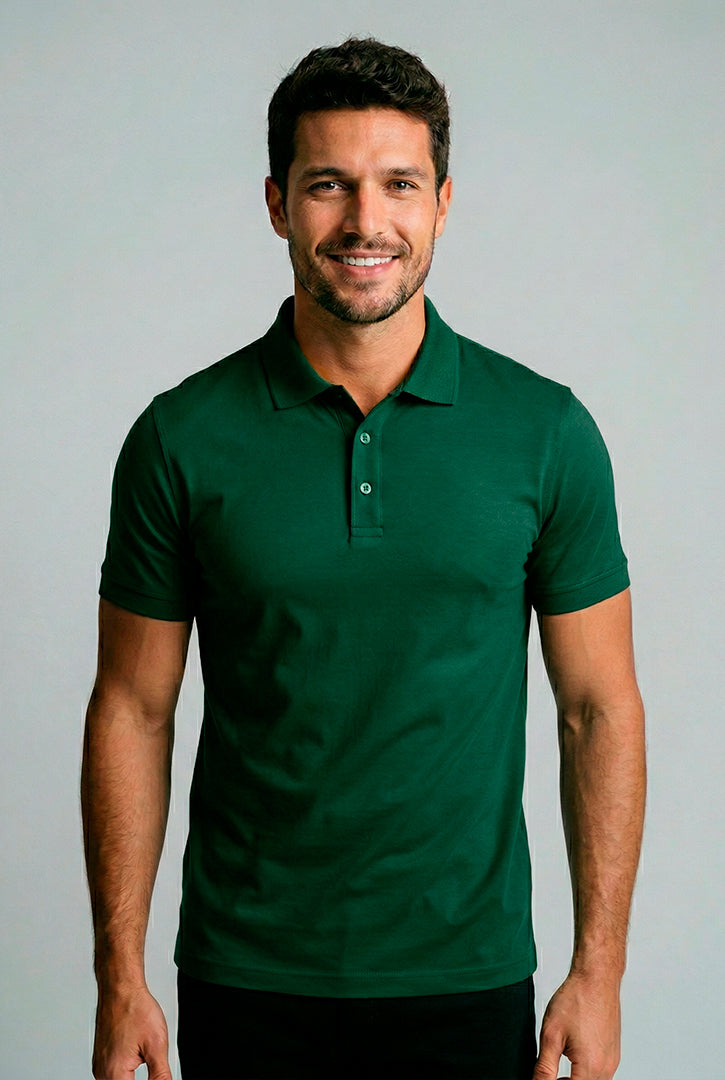 POLO COTTON PIMA COM ELASTANO LISA