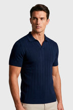 POLO TRICOT V CANELADA