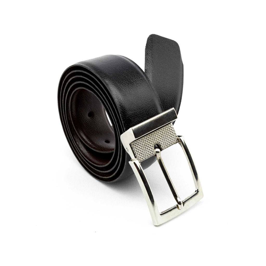 CINTO SOCIAL COURO DUPLA FACE FIVELA ADAPTÁVEL 30MM PRETO/MARROM