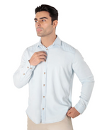 CAMISA JEANS MANGA LONGA SLIM FIT DELAVÊ