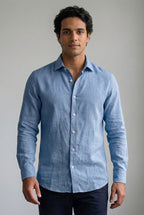 CAMISA MANGA LONGA LINHO PURO