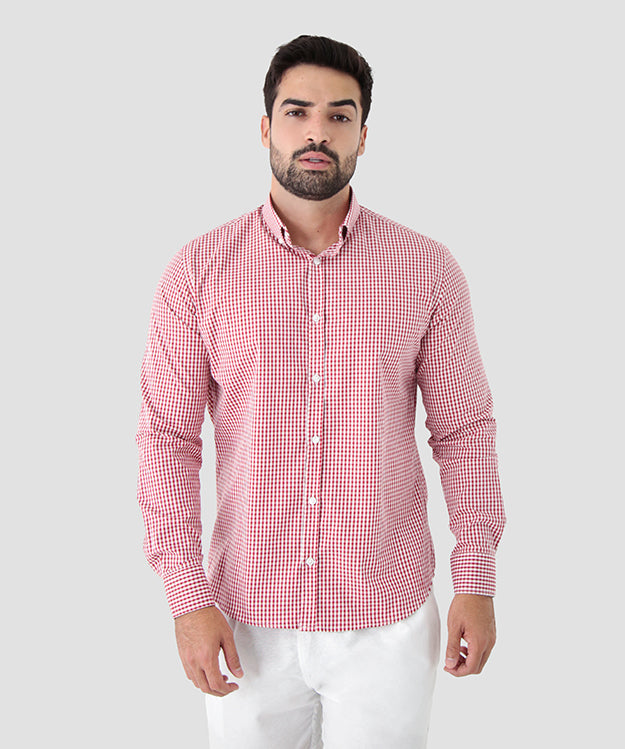 CAMISA SOCIAL SLIM FIT MANGA LONGA XADREZ