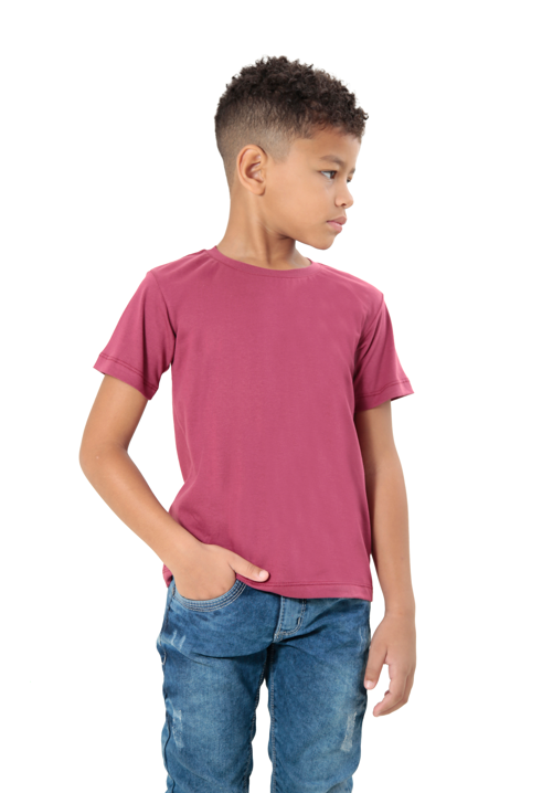 CAMISETA INFANTIL BÁSICA GOLA REDONDA