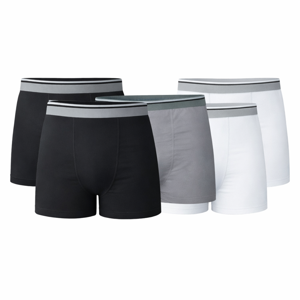 KIT 5 CUECAS BOXER COTTON PLUS SIZE