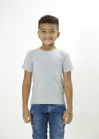 CAMISETA GOLA REDONDA BÁSICA INFANTIL