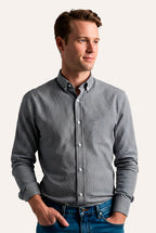 CAMISA MANGA LONGA SLIM FIT BUTTON DOWN XADREZ