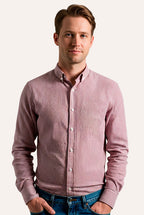 CAMISA MANGA LONGA SLIM FIT BUTTON DOWN XADREZ