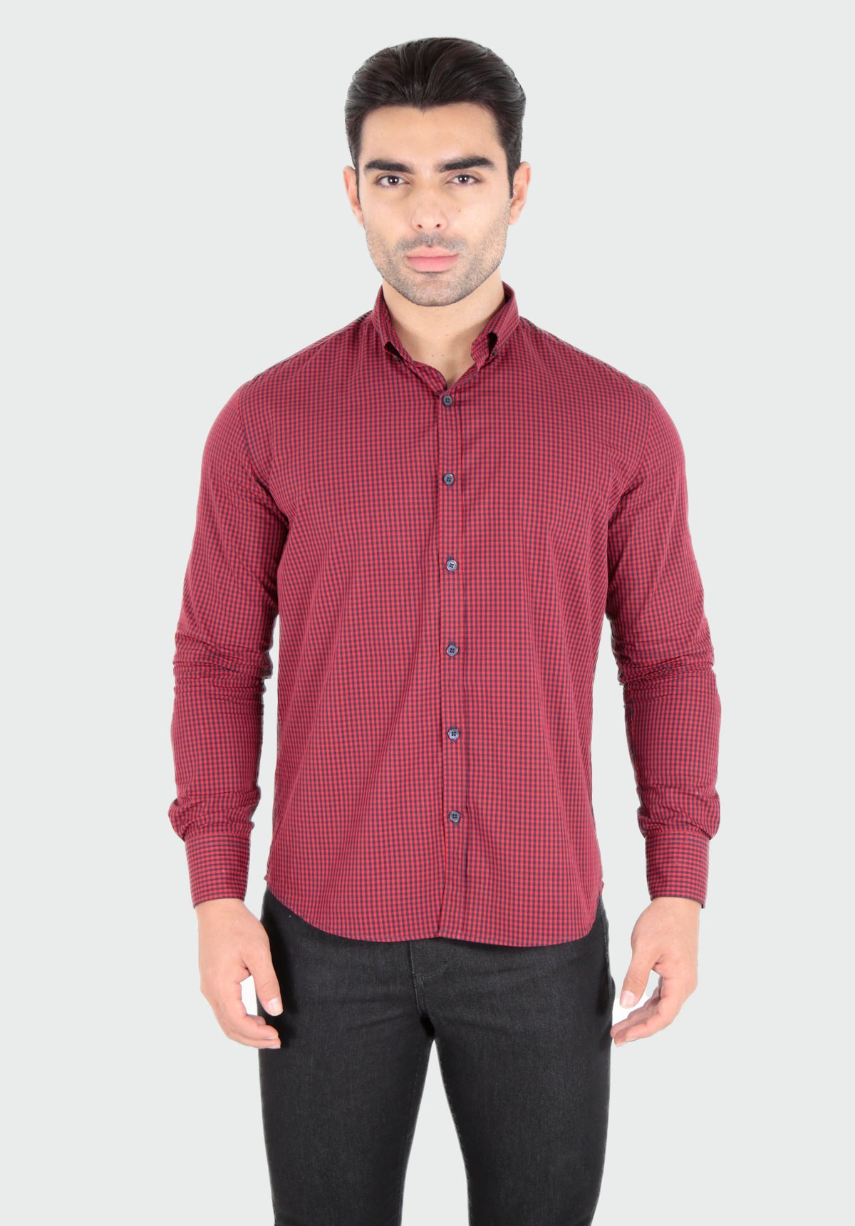 CAMISA SOCIAL SLIM FIT MANGA LONGA XADREZ