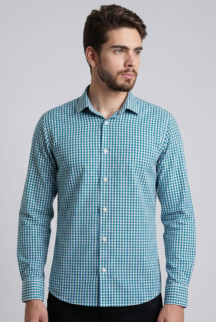 CAMISA SOCIAL SLIM FIT MANGA LONGA XADREZ
