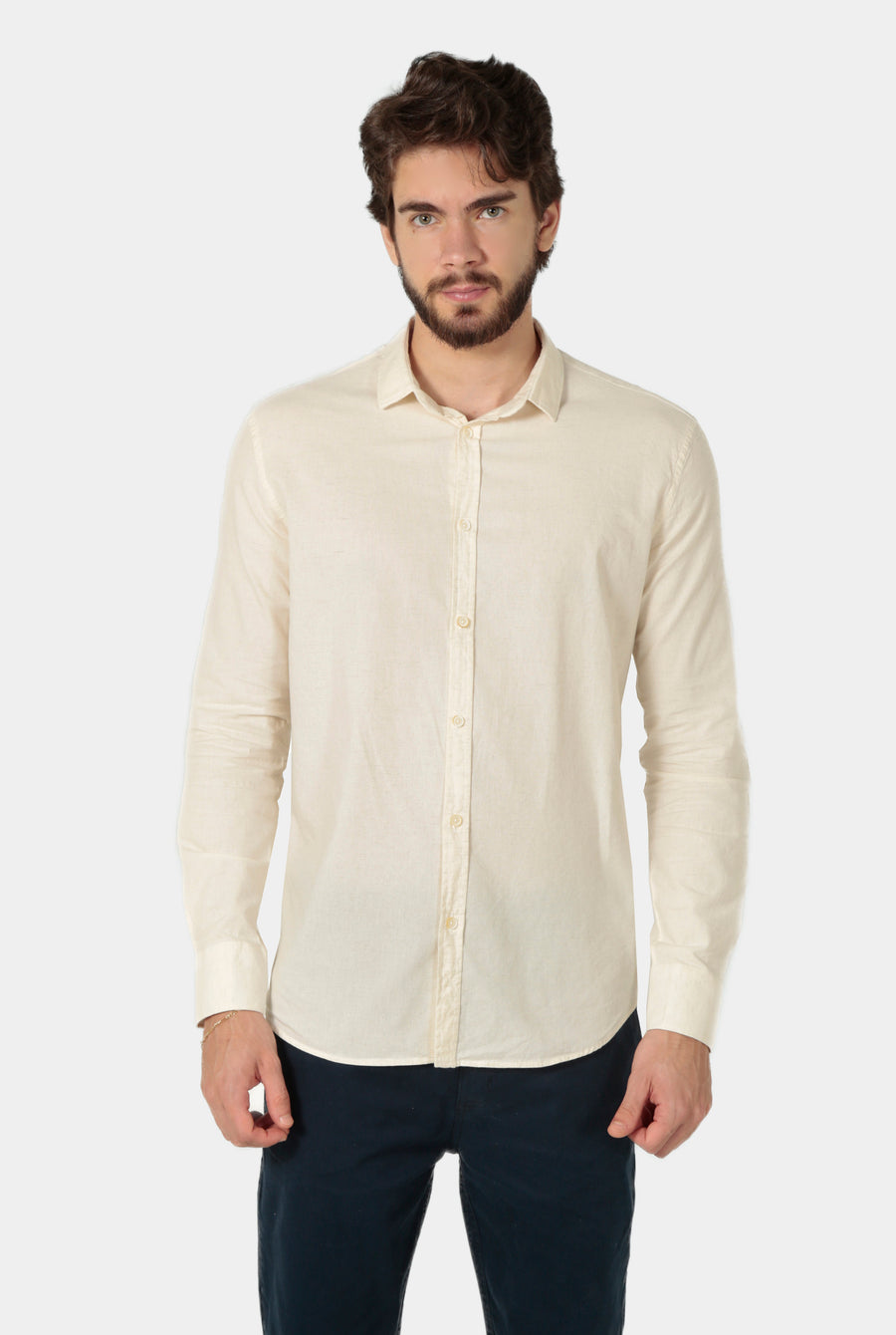 CAMISA MANGA LONGA LINHO SLIM FIT