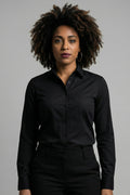 CAMISA DONNA BÁSICA COM ELASTANO
