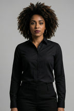 CAMISA MANGA LONGA DONNA BÁSICA COM ELASTANO