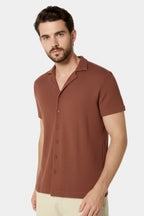 CAMISA MANGA CURTA PIQUET TEXTURA