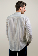 CAMISA MANGA LONGA PADRE LISTRAS FLAMÊ