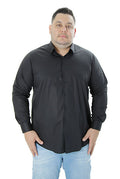 CAMISA SOCIAL PLUS SIZE BÁSICA LISA