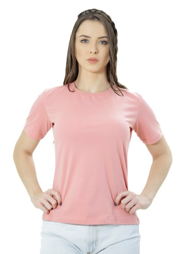CAMISETA FEMININA BABY LONG GOLA REDONDA