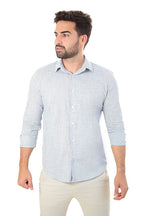 CAMISA SOCIAL MANGA LONGA SLIM FIT FLAMÊ