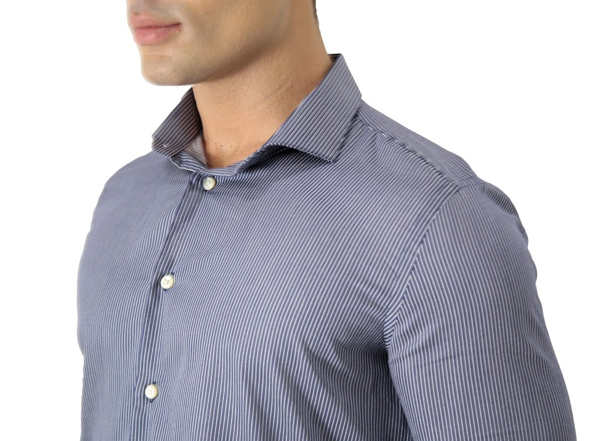 CAMISA MANGA LONGA SLIM FIT ALGODÃO EGÍPCIO