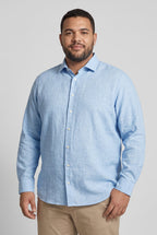 CAMISA MANGA LONGA PLUS SIZE LINHO