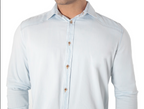 CAMISA JEANS MANGA LONGA SLIM FIT DELAVÊ