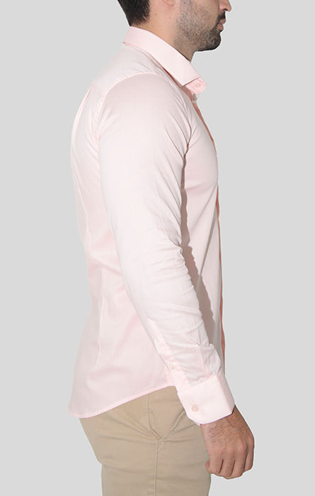 CAMISA MANGA LONGA SUPER SLIM BÁSICA COM ELASTANO