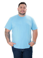 CAMISETA BÁSICA GOLA REDONDA LISA PLUS