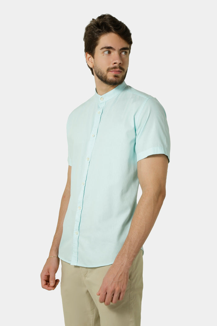 CAMISA GOLA PADRE SARJA ESTONADA