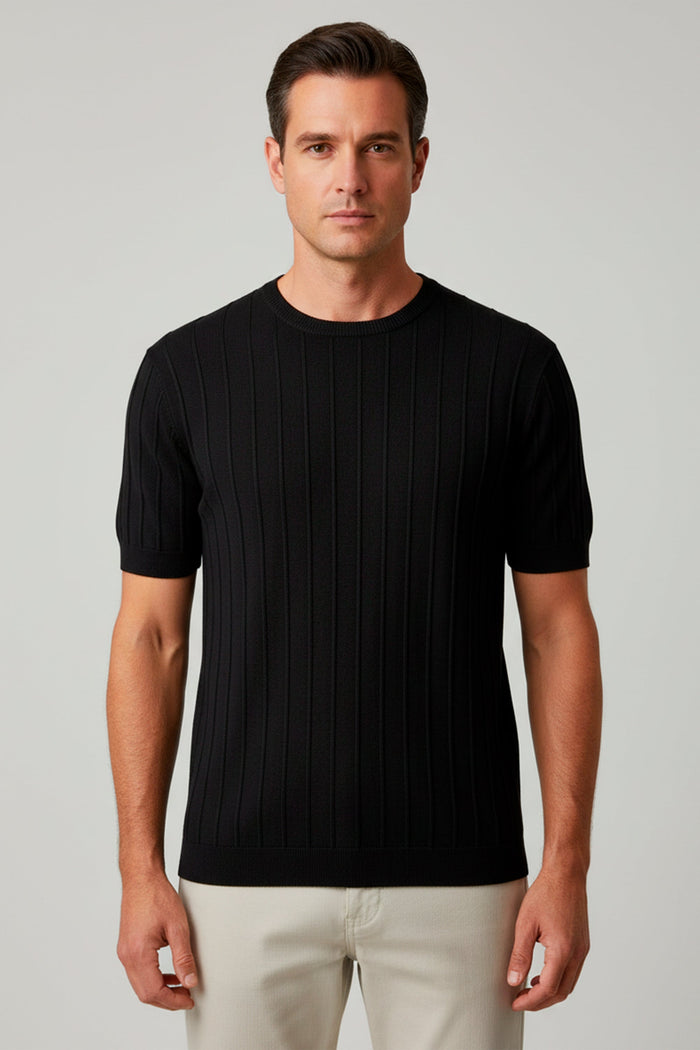 CAMISETA TRICOT  CANELADA