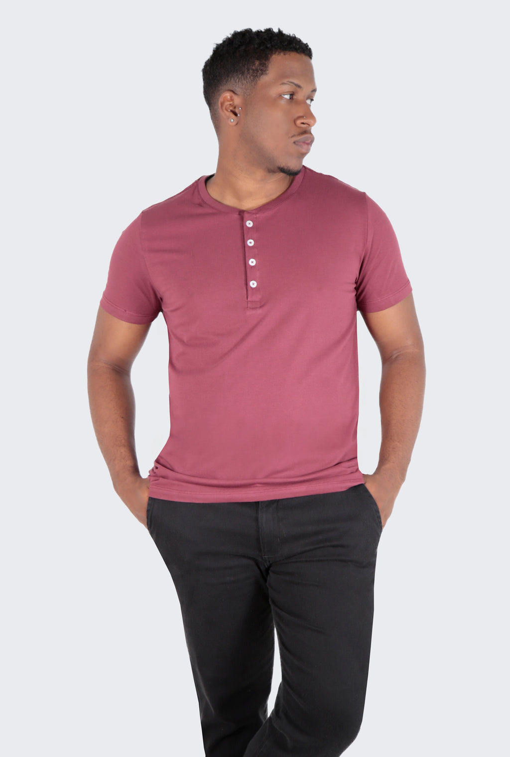 CAMISETA HENLEY EGÍPCIO GOLA PADRE